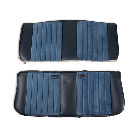 Holley 05-312 1981-87 C/K Std Pleat Seat Vinyl/Cloth Blue - Mammoth Racing -