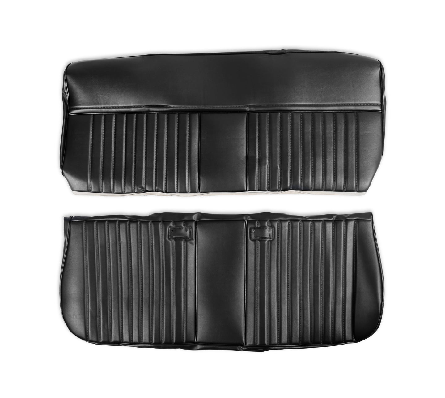 Holley Classic Trucks 05-315 1981-1987 C/K Delux Pleat Seat Vinyl Blk - Mammoth Racing -