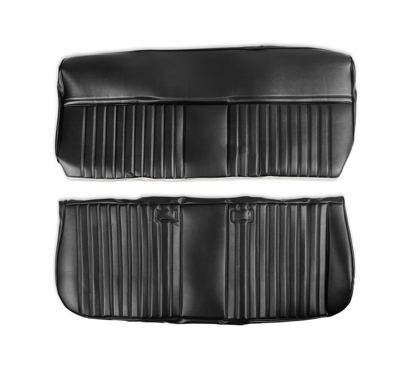 Holley Classic Trucks 05-315 1981-1987 C/K Delux Pleat Seat Vinyl Blk - Mammoth Racing -