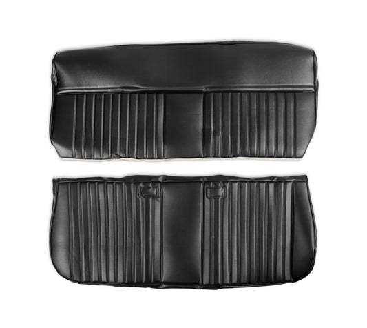 Holley Classic Trucks 05-315 1981-1987 C/K Delux Pleat Seat Vinyl Blk - Mammoth Racing -