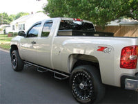 N-Fab Nerf Step 07-13 Chevy-GMC 2500/3500 Ext. Cab 6.5ft Bed - Gloss Black - Bed Access - 3in - Mammoth Racing -