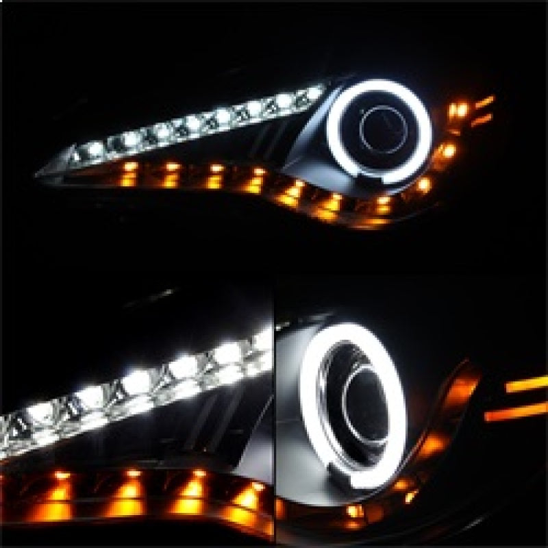 Spyder Scion FRS 12-14 Projector Headlights CCFL Halo DRL LED Black PRO-YD-SFRS12-CCFL-BK - Mammoth Racing -