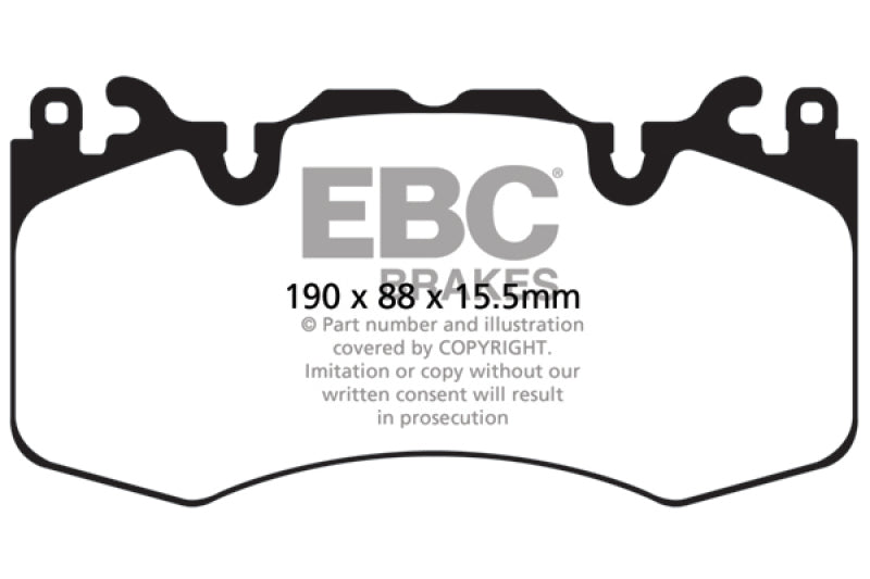 EBC 13+ Land Rover Range Rover 3.0 Supercharged Yellowstuff Front Brake Pads - My Store