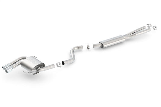 Borla 08-12 BMW 328i Sdm E90 2.0L RWD Dual Left Rear Exit Touring Cat-Back Exhaust - My Store
