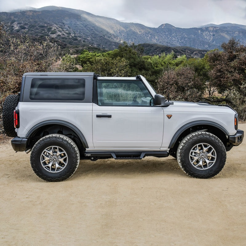 Westin/HDX 2021+ Ford Bronco (2-Door) Drop Nerf Step Bars - Textured Black - Mammoth Racing -