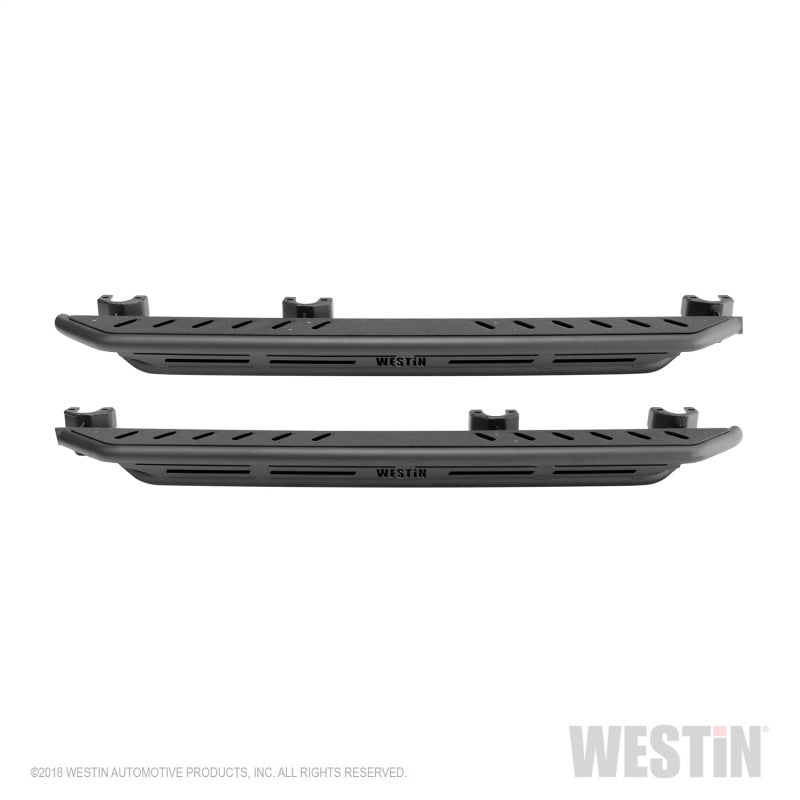 Westin/Snyper 2018+ Jeep Wrangler JL Unlimited 4DR Triple Tube Rock Rail Steps - Textured Black - Mammoth Racing -
