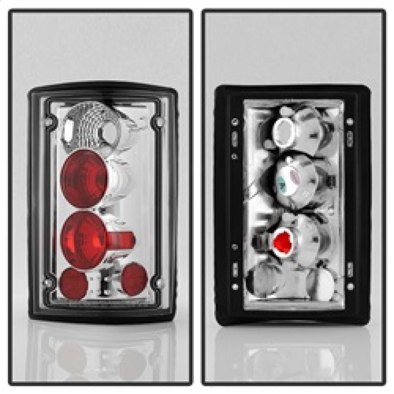 Spyder Ford Excursion 00-06/Econoline 150/250/350/450/550 95-06 Euro Tail Lights Chrm ALT-YD-FEC00-C - Mammoth Racing -