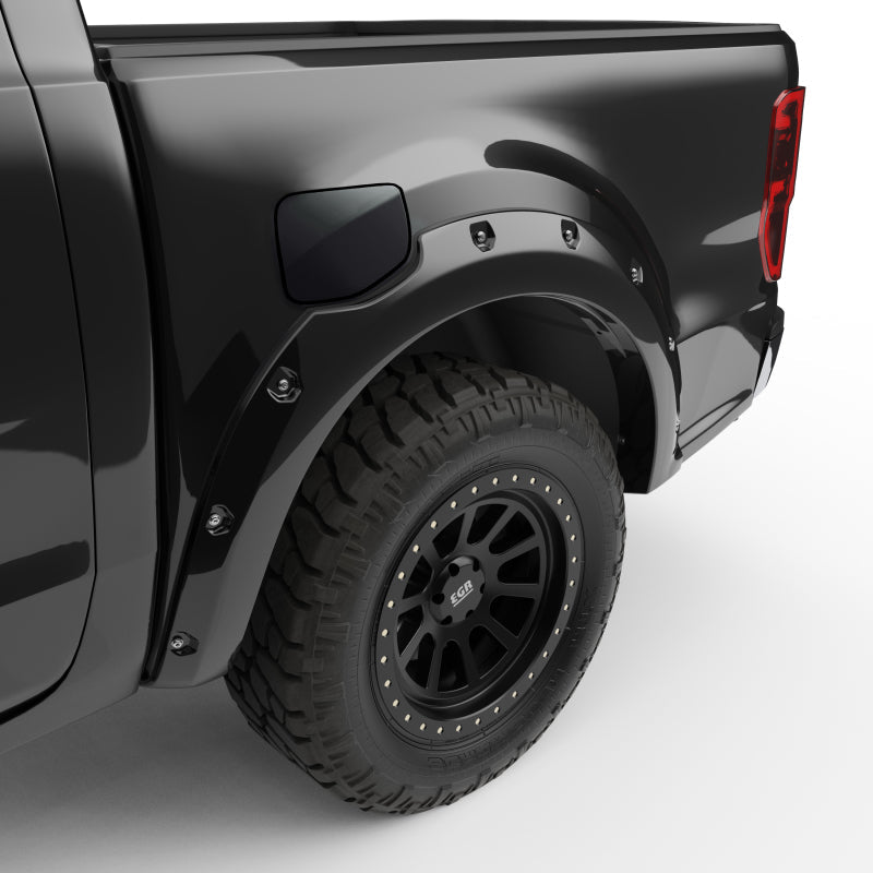 EGR 19-22 Ford Ranger Painted To Code Shadow Traditional Bolt-On Look Fender Flares Black Set Of 4 - Mammoth Racing -