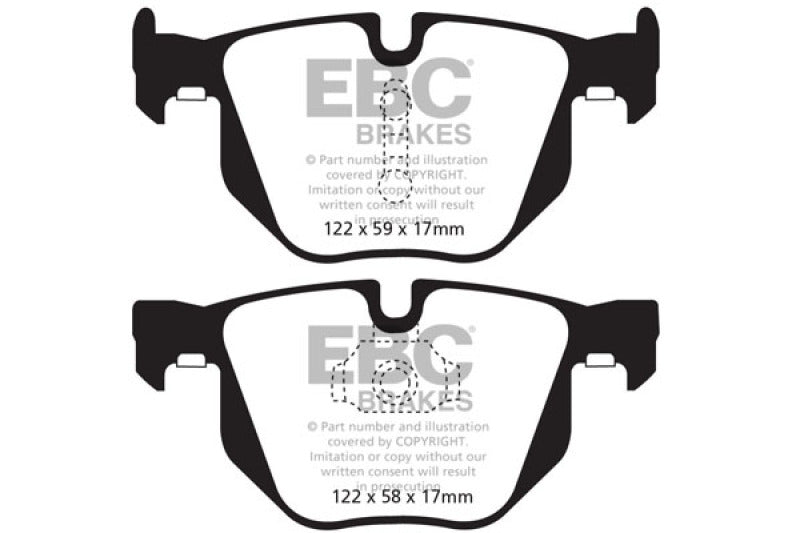 EBC 10-14 BMW X5 3.0 Turbo (35) Yellowstuff Rear Brake Pads - My Store