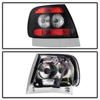 Spyder Audi A4 96-01 Euro Style Tail Lights Black ALT-YD-AA496-BK - Mammoth Racing -