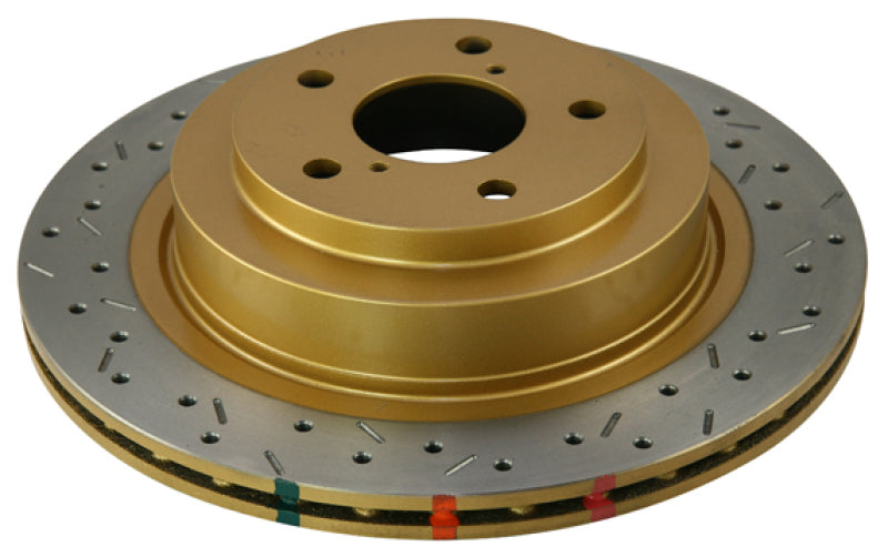 DBA 06-07 WRX / 05-08 LGT Rear Drilled & Slotted 4000 Series Rotor - Mammoth Racing -