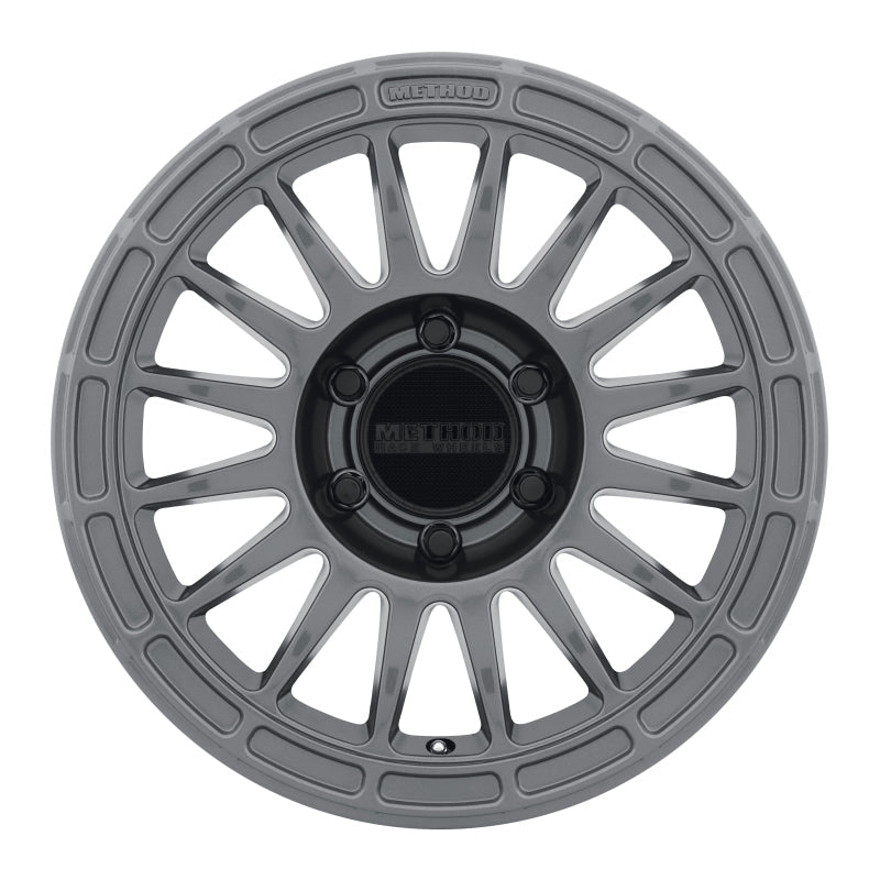 Method Mr314 17x7.5 +25mm Offset 6x5.5 106.25mm CB Gloss Titanium Wheel - Mammoth Racing -