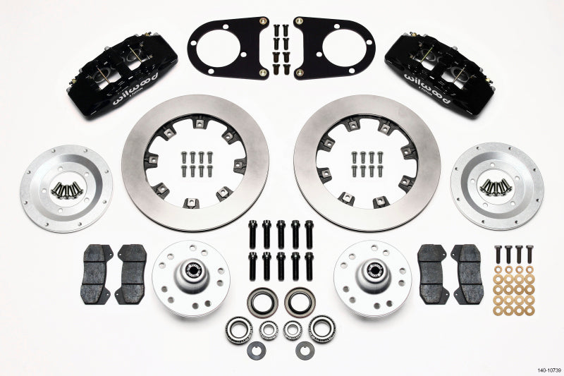 Wilwood Dynapro 6 Front Hub Kit 12.19in 37-48 Ford Psgr. Car Spindle - Mammoth Racing -