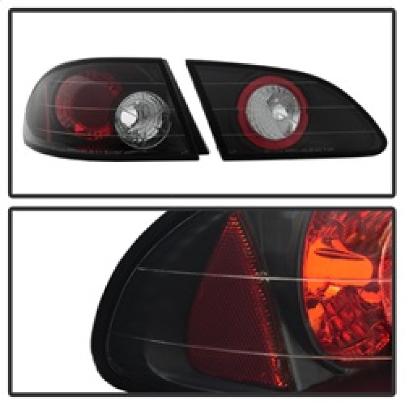 Spyder Toyota Corolla 98-02 Euro Style Tail Lights Black ALT-YD-TC98-BK - Mammoth Racing -