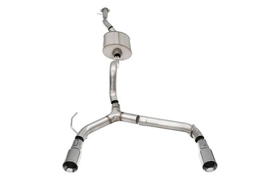 Corsa 21-22 Ford Bronco 2.7L 4-Door 2.75in Cat-Back Dual Rear Exhaust w/4in Straight-Cut Polish Tips - Mammoth Racing -