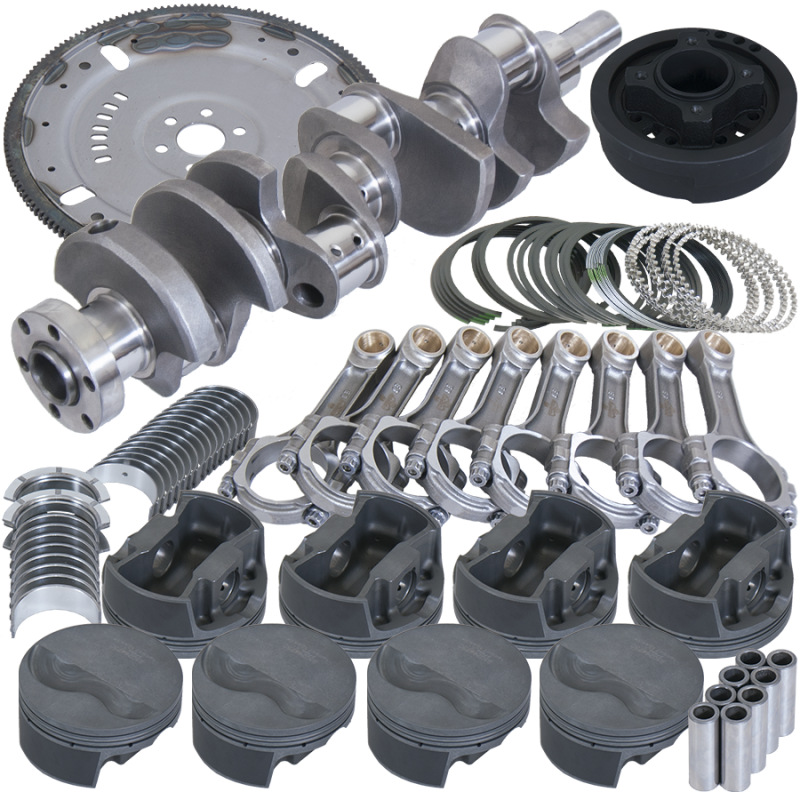 Eagle Ford 302 V-Rib Belt 164 Tooth Flexplate Balanced Rotating Assembly - 5.400in I-Beam +.040 Bore - Mammoth Racing -