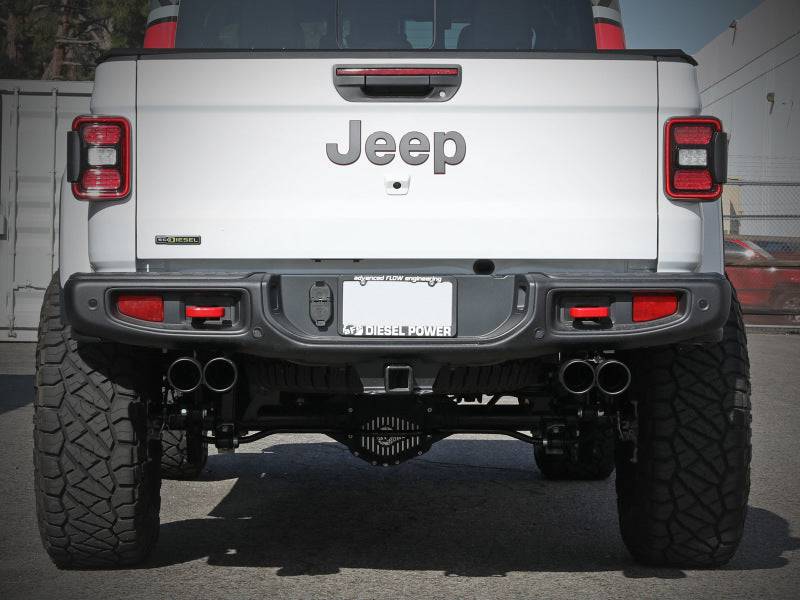aFe Vulcan Series 3in 304SS DPF-Back 21 Jeep Gladiator V6-3.0L (td) Dual Black Tip - My Store