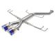 aFe Takeda 2.5in 304SS Axle-Back Exhaust System 17-19 Honda Civic Type R L4-2.0L (t) - BL Flame Tip - Mammoth Racing -
