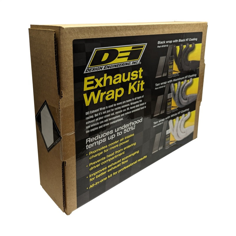 DEI Exhaust Wrap Kit - Tan Wrap and White HT - Mammoth Racing -