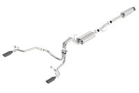 Borla 15-17 Ford F-150 2.7L/ 3.5L EcoBoost/ 5.0L V8 Rear Exit S-Type Catback Exhaust Black Chrome - Mammoth Racing -
