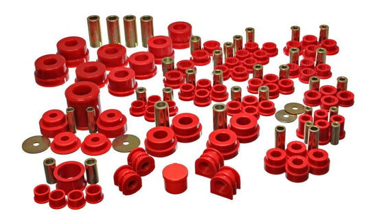 Energy Suspension 02-09 Nissan 350Z / 03-07 Infiniti G35 Coupe Red Hyper-Flex Master Bushing Set - My Store
