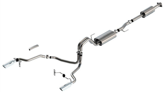 Borla F-150 2021 5.0L 4dr CC SB EC STB Lariat/KR/Platinum/LTD 3/2.25 SRE Cat-Back Touring CHR Tips - Mammoth Racing -