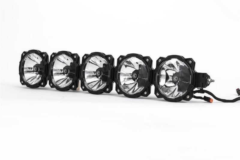 KC HiLiTES Polaris RZR 32in. Pro6 Gravity LED 5-Light 100w Combo Beam Overhead Light Bar System - Mammoth Racing -