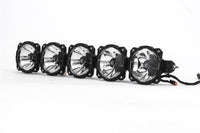 KC HiLiTES Polaris RZR 32in. Pro6 Gravity LED 5-Light 100w Combo Beam Overhead Light Bar System - Mammoth Racing -