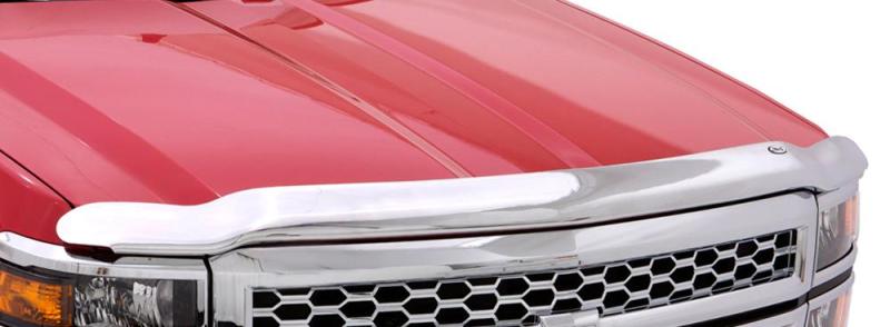AVS 11-16 Ford F-350 High Profile Hood Shield - Chrome - Mammoth Racing -
