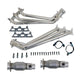 BBK 10-11 Camaro V6 Long Tube Exhaust Headers With Converters - 1-5/8 Chrome - Mammoth Racing -