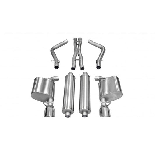 Corsa 11-13 Chrysler 300 R/T 5.7L V8 Black Xtreme Cat-Back Exhaust - Mammoth Racing -