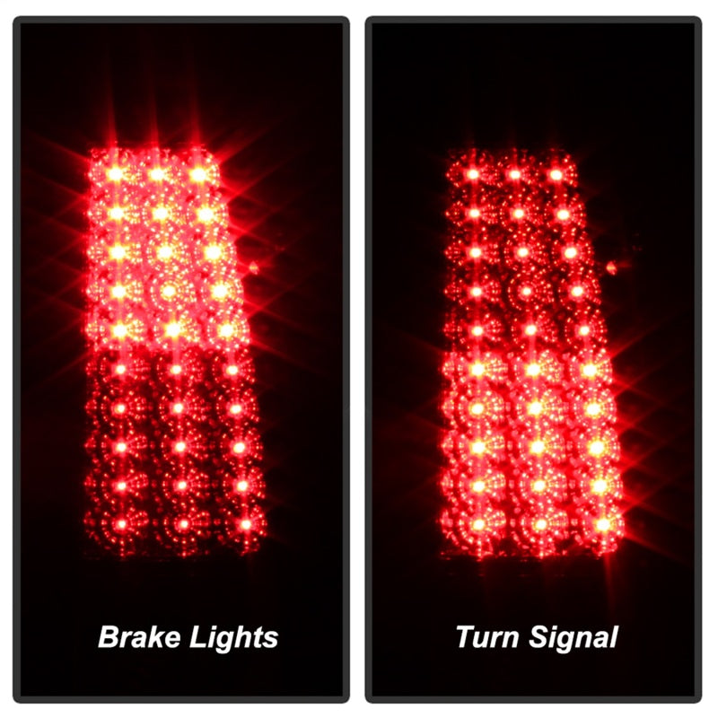 Xtune Chevy Silverado 1500/2500/3500 03-06 LED Tail Lights Red Clear ALT-ON-CS03-LED-RC - Mammoth Racing -