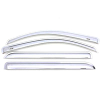 AVS 15-18 Cadillac Escalade Ventvisor Outside Mount Front & Rear Window Deflectors 4pc - Chrome - Mammoth Racing -