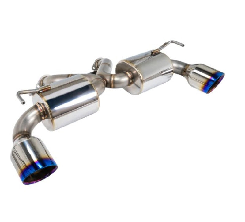 Remark Nissan 370Z V2 Y-Back Axle Back Exhaust w/Burnt Stainless Steel Double Wall Tip + Center Pipe - My Store