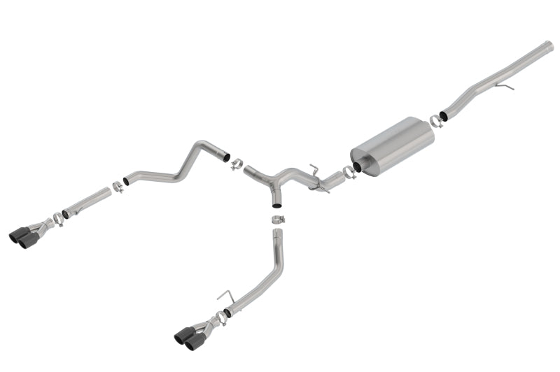 Borla 19 Chevrolet Silverado/GMC Sierra 1500 6.2L SS Touring Catback Exhaust - Black Chrome Tips - My Store
