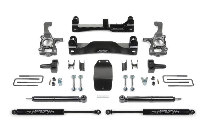 Fabtech 2014 Ford F150 4WD 4in Basic Sys w/Rr Stealth - Mammoth Racing -