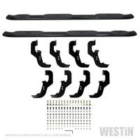 Westin 2019 Chevrolet Silverado Crew Cab w/ 6.5ft Bed PRO TRAXX 5 W2W Oval Nerf Step Bars - Black - Mammoth Racing -