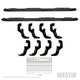Westin 2019 Chevrolet Silverado Crew Cab w/ 6.5ft Bed PRO TRAXX 5 W2W Oval Nerf Step Bars - Black - Mammoth Racing -