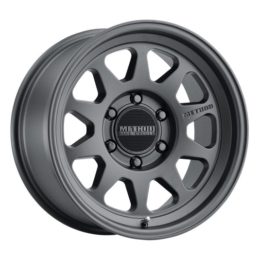 Method Mr316 17x8.5 0mm Offset 6x5.5 106.25mm CB Matte Black Wheel