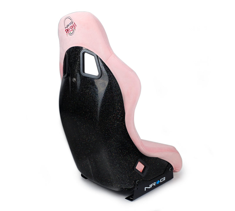 NRG FRP Bucket Seat Prisma Edition w/ Pearlized Back and Pink Alcantara (Medium) - My Store