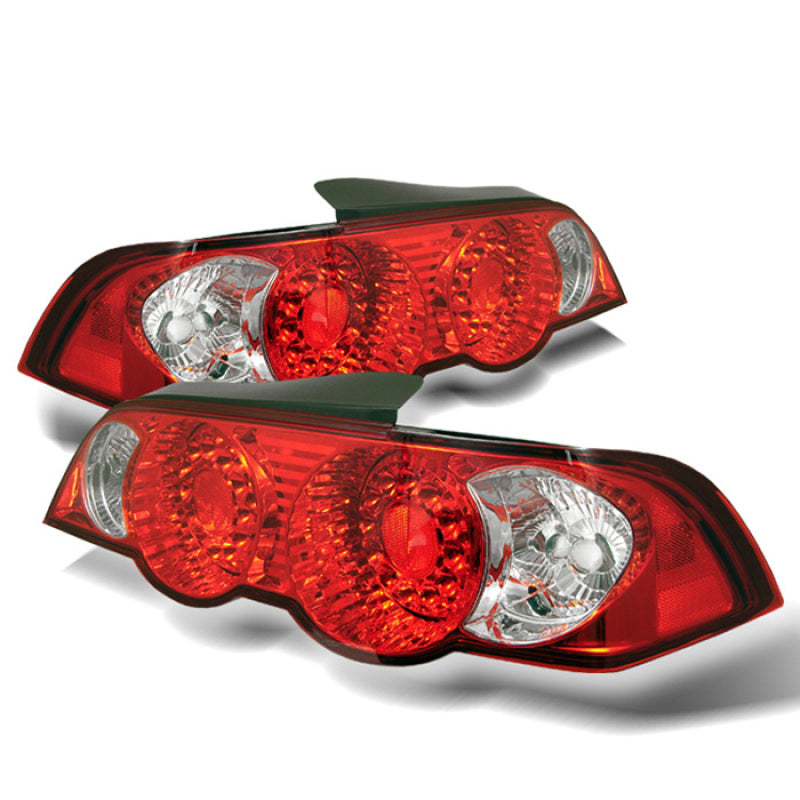 Spyder Acura RSX 02-04 LED Tail Lights Red Clear ALT-YD-ARSX02-LED-RC - Mammoth Racing -