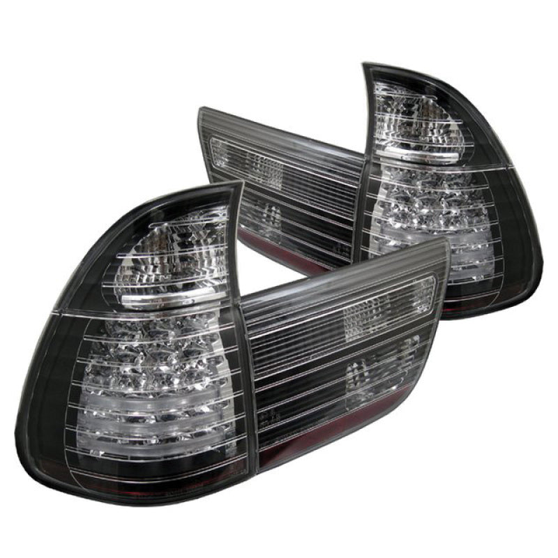 Spyder BMW E53 X5 00-06 4PCS LED Tail Lights Black ALT-YD-BE5300-LED-BK - Mammoth Racing -