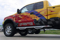 N-Fab Nerf Step 04-08 Ford F-150/Lobo Quad Cab - Gloss Black - Cab Length - 3in - Mammoth Racing -
