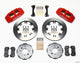 Wilwood Dynapro 6 Front Hat Kit 12.19in Red 90-99 Civic w/240 mm Disc - Mammoth Racing -
