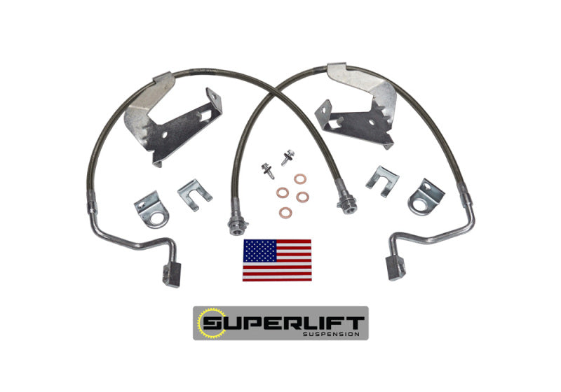 Superlift 08-10 Ford F-250/F-350 w/ 2-4in Lift Kit (Pair) Bullet Proof Brake Hoses - Mammoth Racing -
