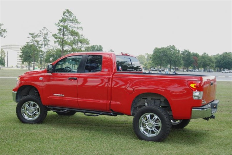 N-Fab Nerf Step 07-17 Toyota Tundra Double Cab - Gloss Black - Cab Length - 3in - Mammoth Racing -