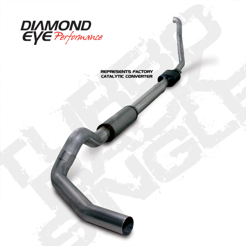 Diamond Eye KIT 5in TB SGL SS: 94-97 FORD 7.3L F250/F350 PWRSTROKE NFS W/ CARB EQUIV STDS - Mammoth Racing -