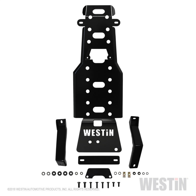 Westin/Snyper 07-11 Jeep Wrangler Transmission Pan Skid Plate - Textured Black - Mammoth Racing -