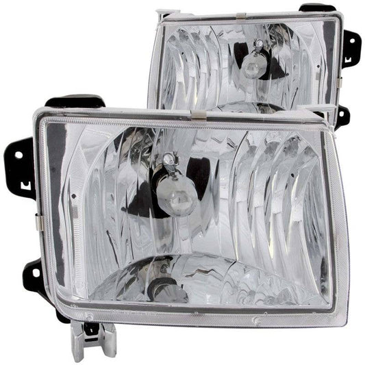 ANZO 1998-2000 Nissan Frontier Crystal Headlights Chrome - My Store