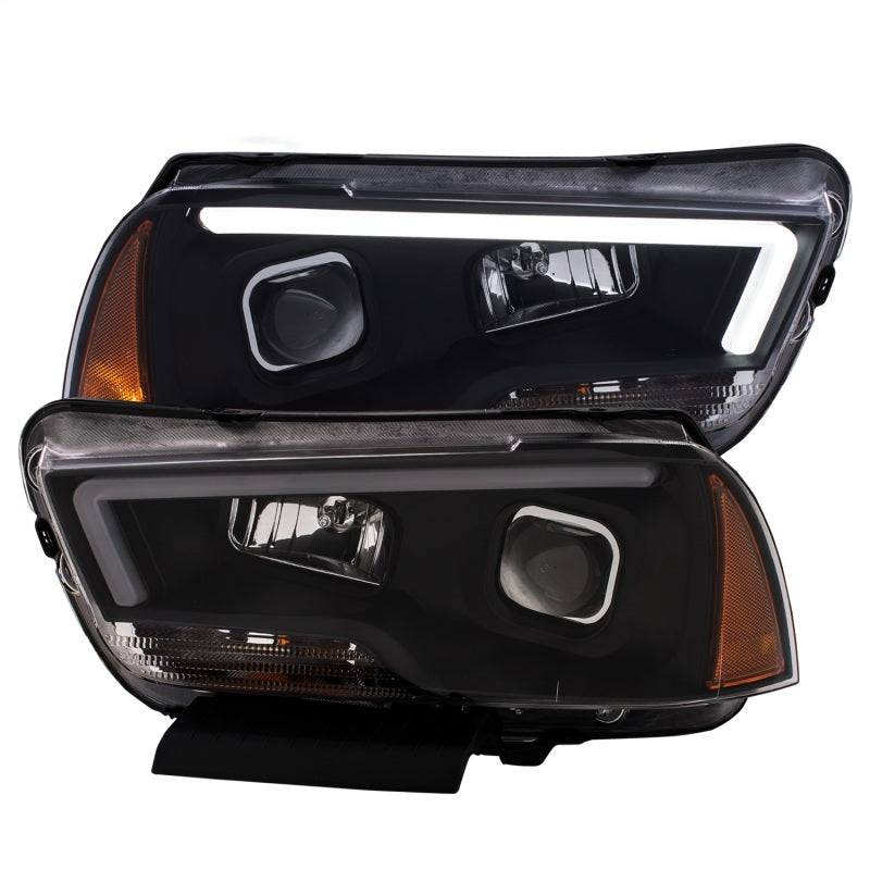 ANZO 11-14 Dodge Charger Projector Headlights w/ Plank Style Design Black - My Store